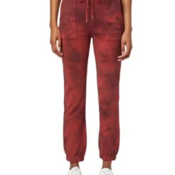 Hudson Jeans French Terry Utility Jogger In Cabernet Fatigue - L - Picture 4 of 4